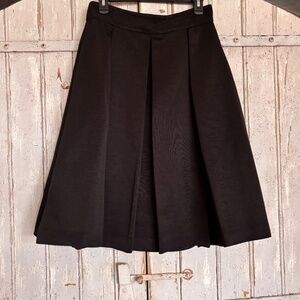 Eliza J Black Pleated Midi Skirt – Size 10